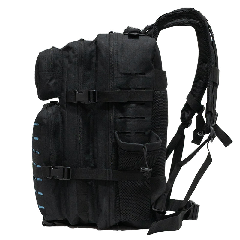 Mochila Roca Negro Azul