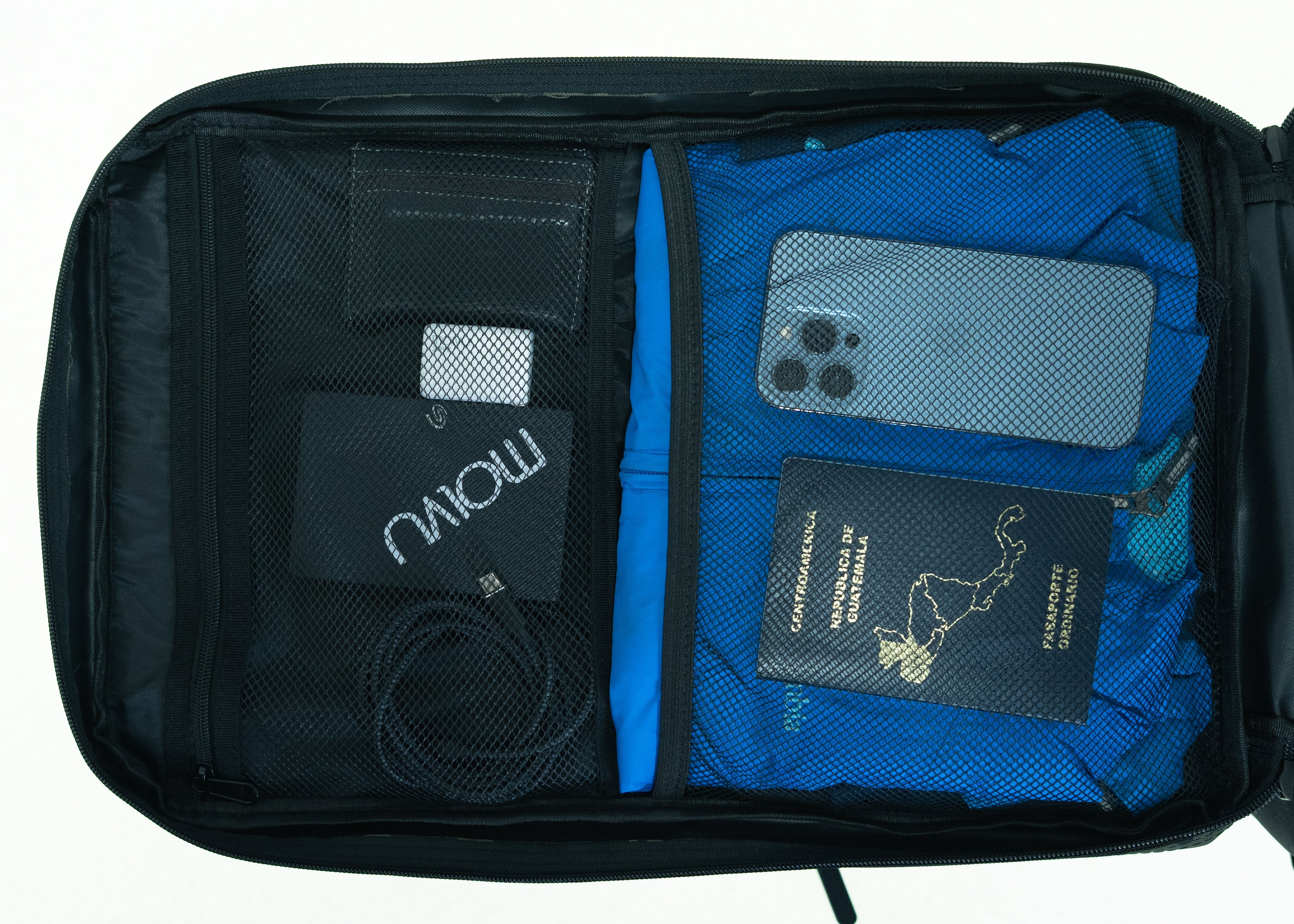 Mochila Roca Negro Azul