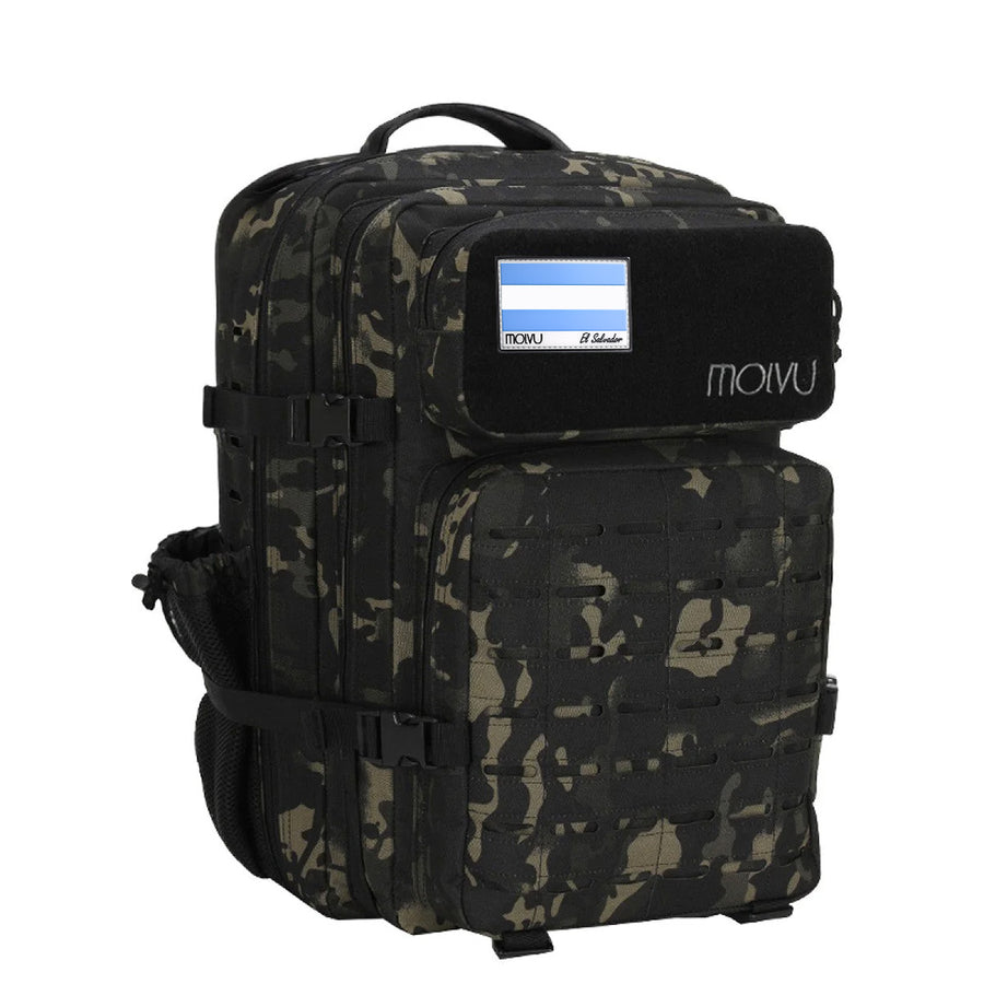 Mochila Roca Negro Camo