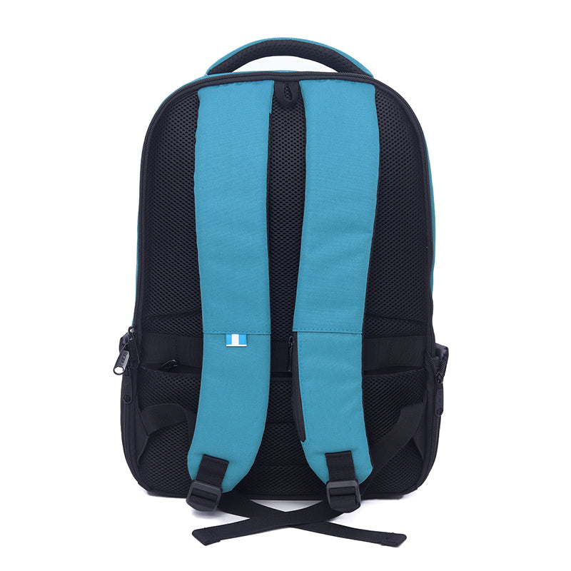 Mochila U2 Celeste Negro