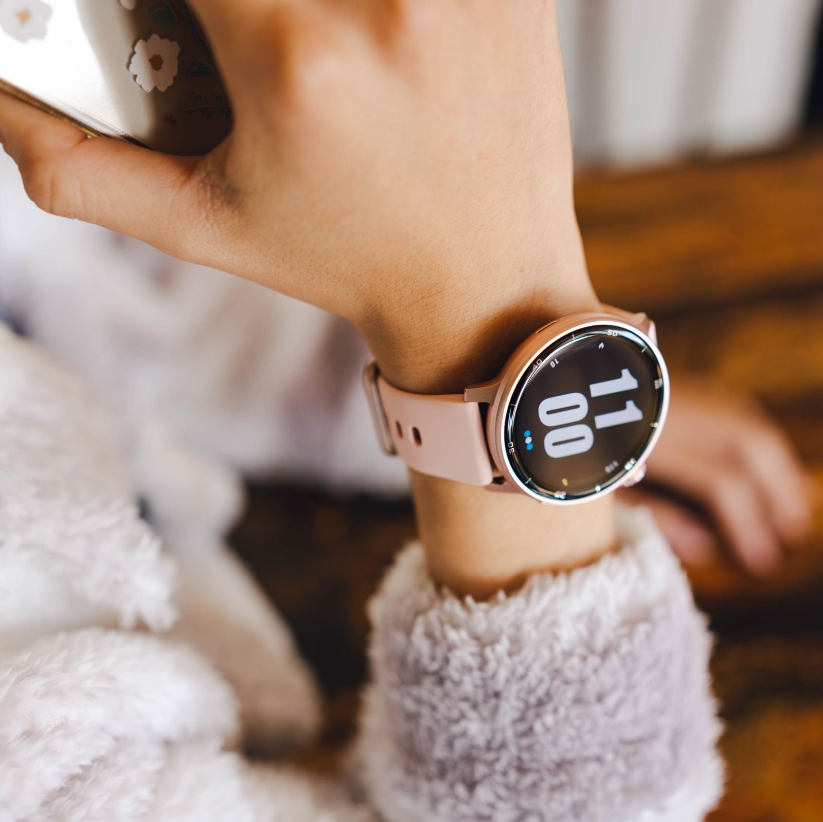 Reloj inteligente T8 rosa