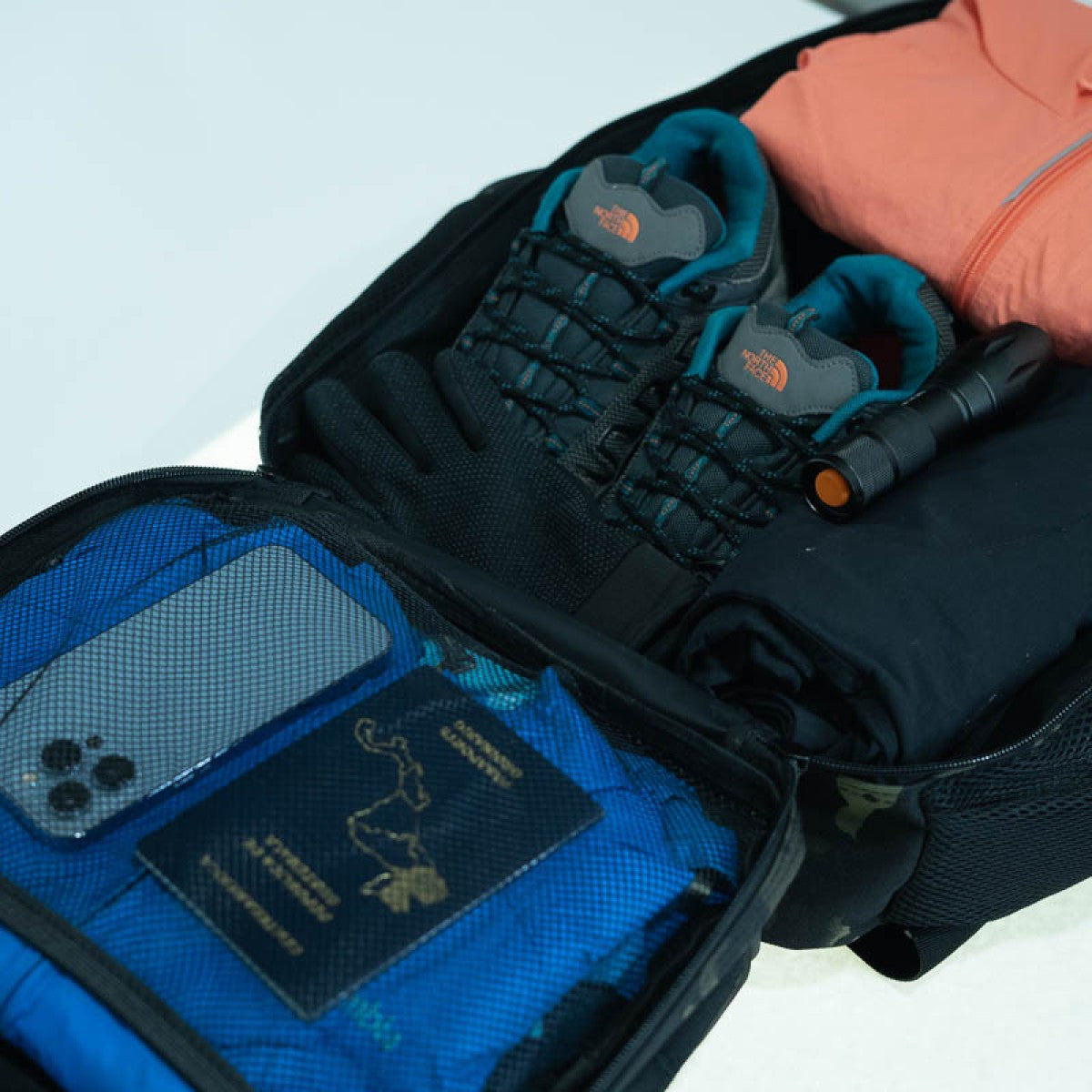 Mochila Roca Negro Camo