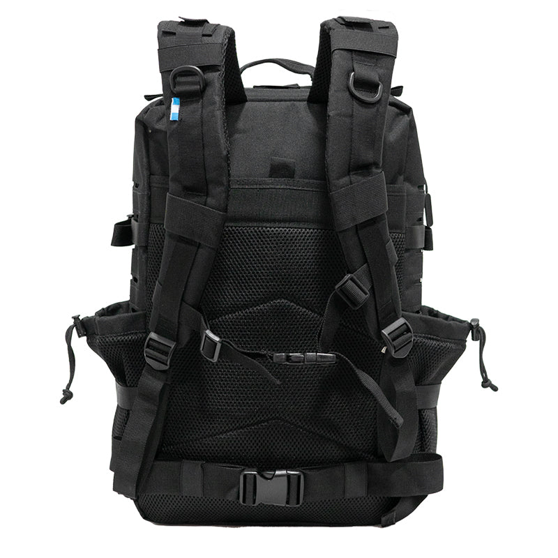 Mochila Roca Negro Azul