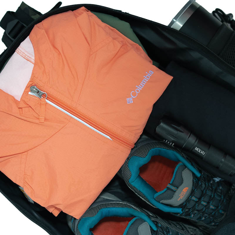 Mochila Roca Negro Azul