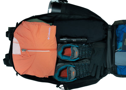 Mochila Roca Negro Azul