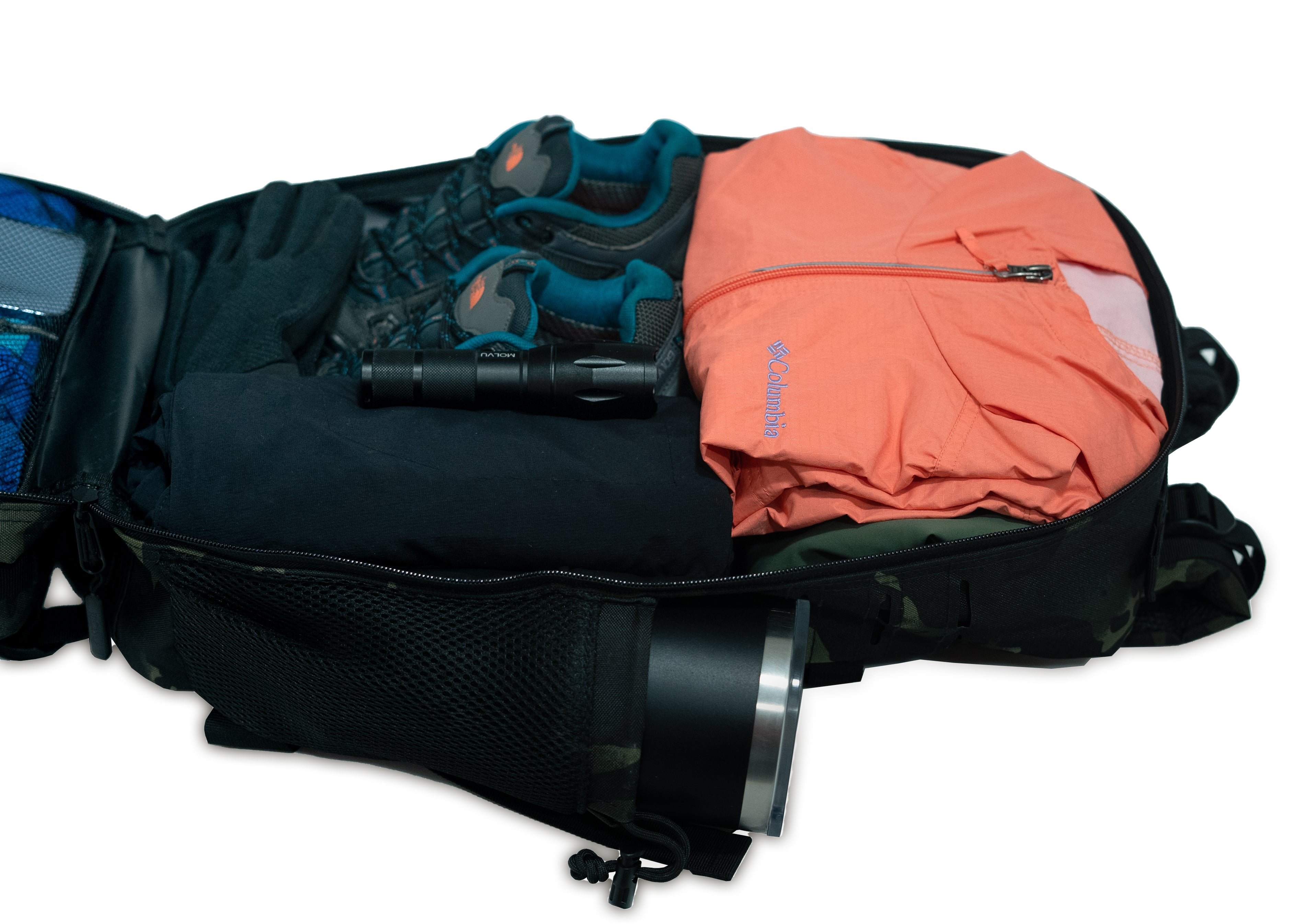 Mochila Roca Negro Azul