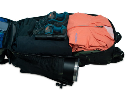 Mochila Roca Negro Azul