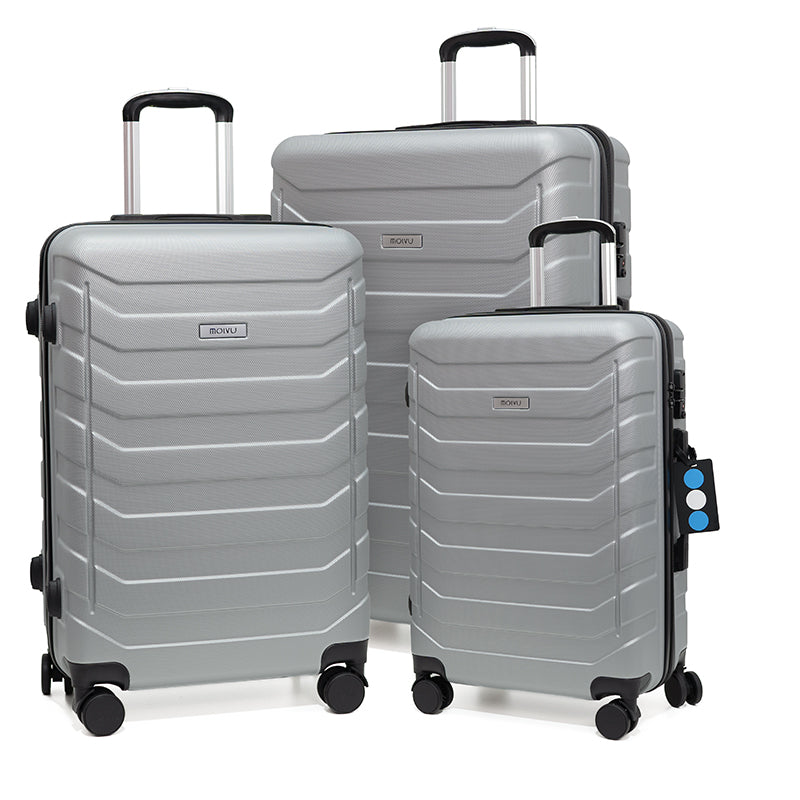 Maletas Viaje SET 3 plateadas