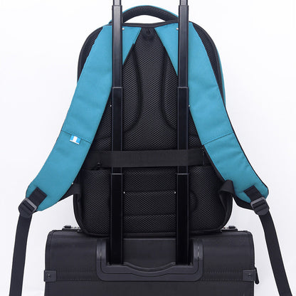 Mochila U2 Celeste Negro