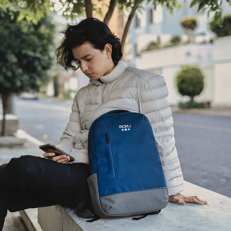 Mochila U4 Azul Gris