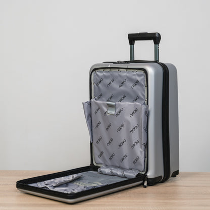 Maleta Viaje 2 (carry on) plateada