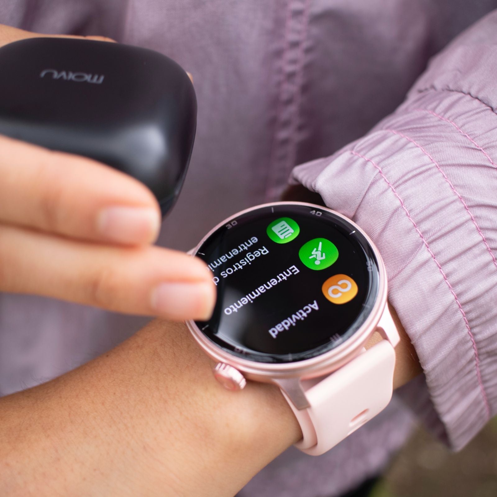 Reloj inteligente T8 rosa